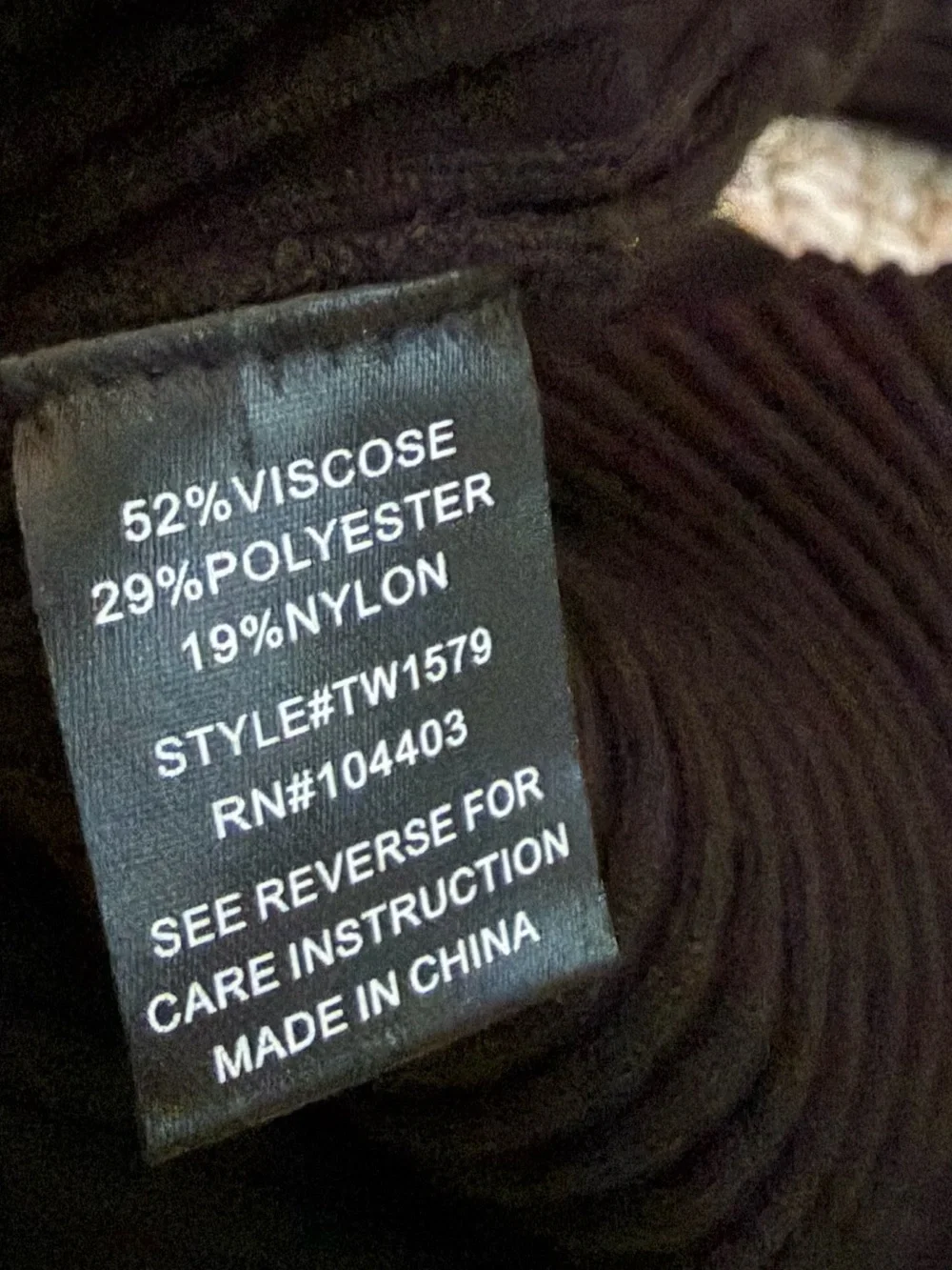 Black Ribbed Button-Front Collared Sweater - Picture 4 of 4